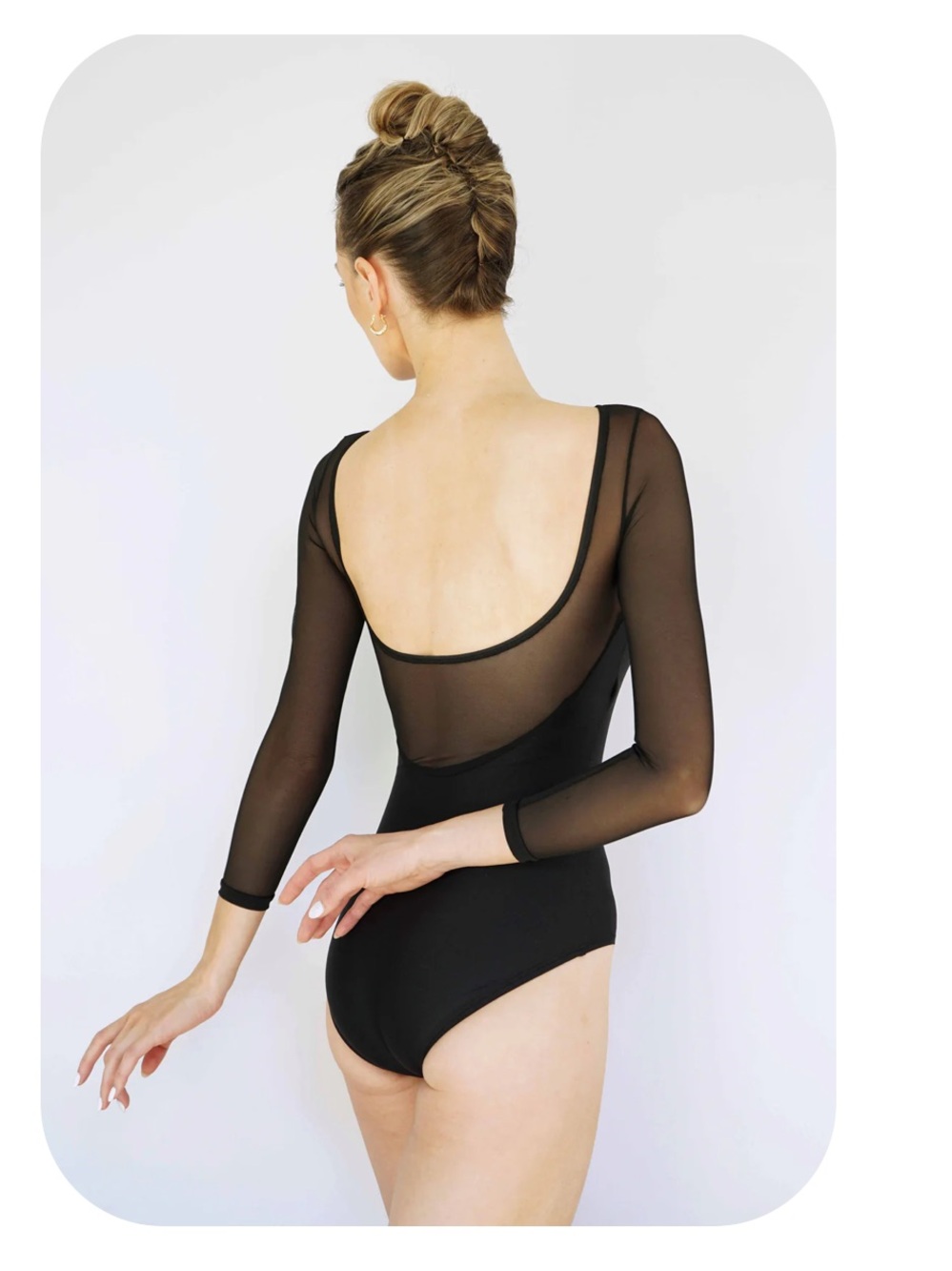 Jule Dancewear Platinum Black Leotard Adult XL - Picture 6 of 6